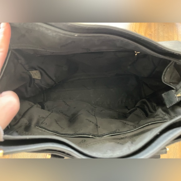 Calvin Klein saffiano leather black tote - Picture 3 of 3